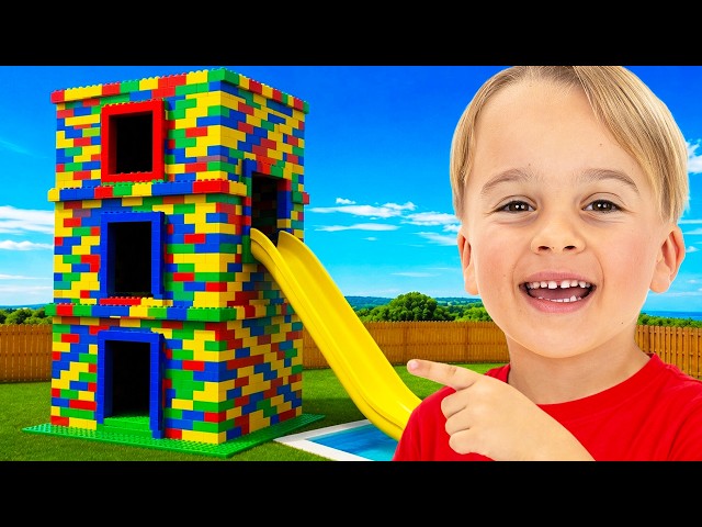 Kids Learn to Share Toys and Play in a Giant Playhouse