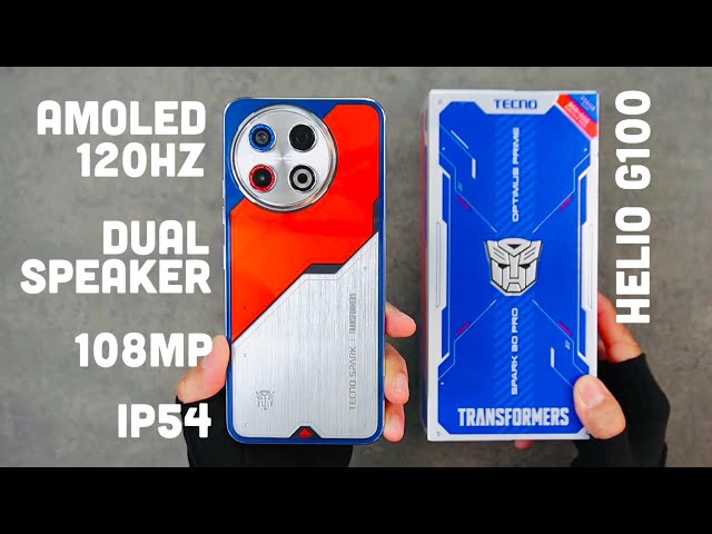 2jtan.. TECNO SPARK 30 PRO Edisi Spesial TRANSFORMERS OPTIMUS PRIME