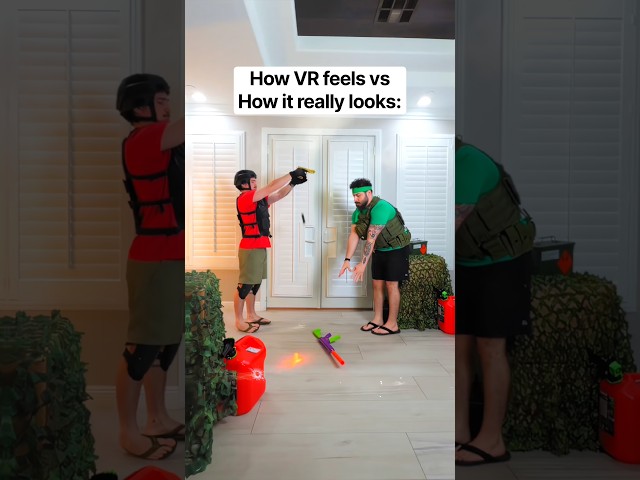 How VR feels vs How it really looks…