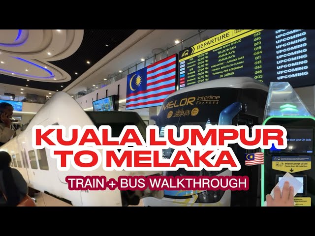 Traveling from Kuala Lumpur to Malacca 🇲🇾 | KL Sentral, TBS Bus Terminal & Transfers