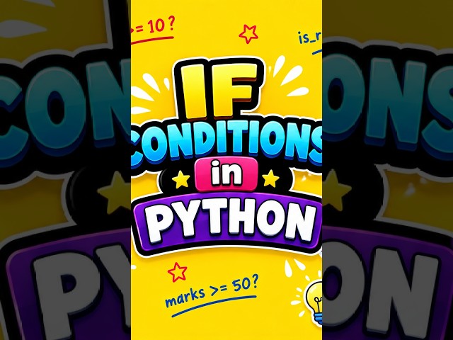 #ifcondition #python #coding #pythontutorial #pythonprogramming #pythonforbeginners #codingtutorial