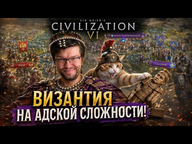 HELLISH DIFFICULTY AS BYZANTIUM! SURVIVING IN THE SWAMPS. Episode 1 | CIVILIZATION 6