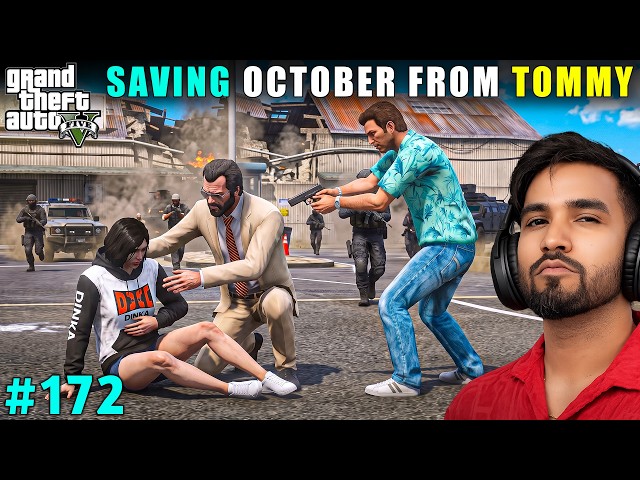CAN I SAVE OCTOBER FROM TOMMY VERCETTI?| TECHNO GAMERZ GTA 5 GAMEPLAY #172