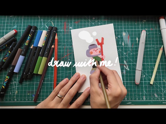 a creative reset ꩜ sketching and painting freely