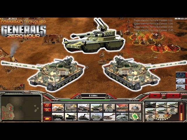Big guns here! Obj 279/ IS7 | China Tank 1 vs  5 | C&C Generals Zero Hour Shockwave Chaos Mod