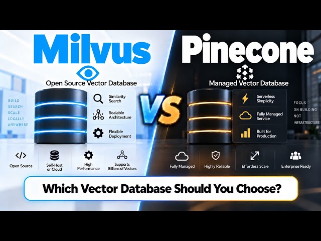 Milvus vs Pinecone | Which Vector Database Should You Choose? | Uplatz