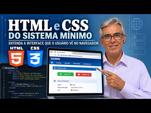HTML e CSS do Sistema Mínimo