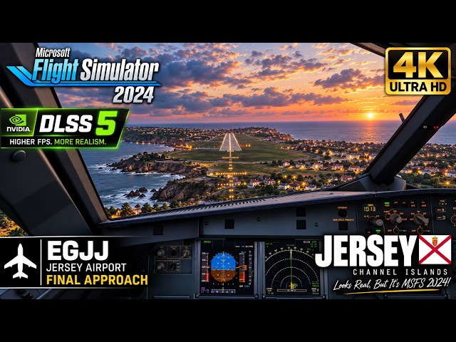 DLSS 5 + RTX 5090 IS UNREAL! 🤯 | Jersey Landing | MSFS 2024 4K