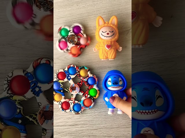 LABUBU and STİTCH Face Change Fidget Toys & SUPER TURBO Popits 🪂🤯🙋‍♀️🧸