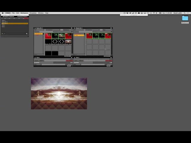 Multiple Layer Multiple Bins With Crossfades in VDMX
