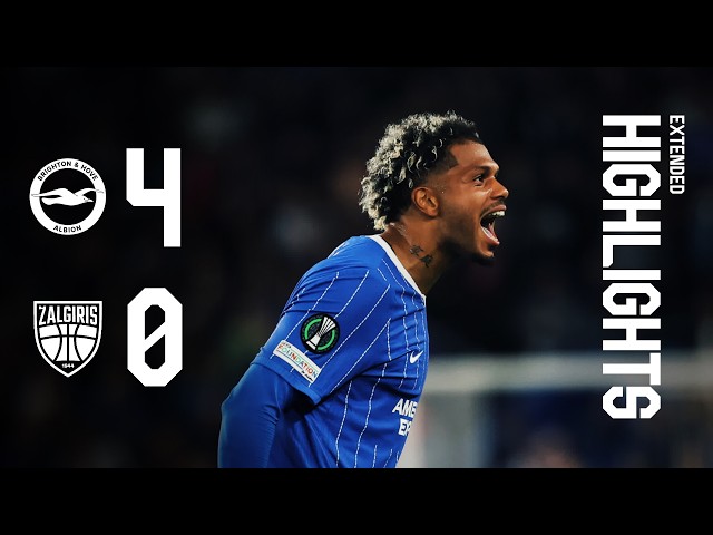 EXTENDED HIGHLIGHTS | Brighton v Kauno Zalgiris | UEFA Conference League