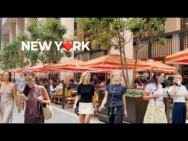 [4K]🇺🇸NYC Walk🗽Iconic Midtown Manhattan at Lunch Time 🚕✨End of Summer Vibes in NYC | Aug 2026
