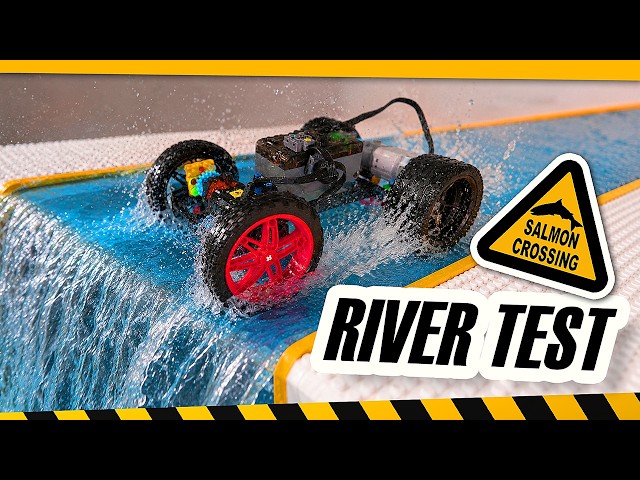 LEGO Technic vs Water River Experiment: Can LEGO Vehicles Cross Deep Water?