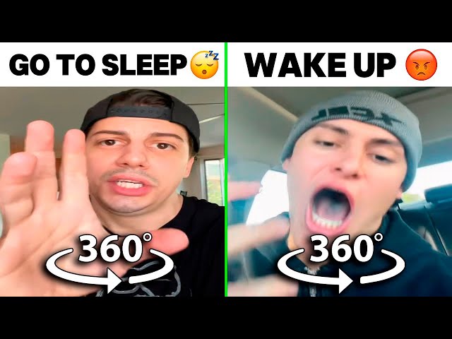 360° VR Go to Sleep Meme vs Wake Up