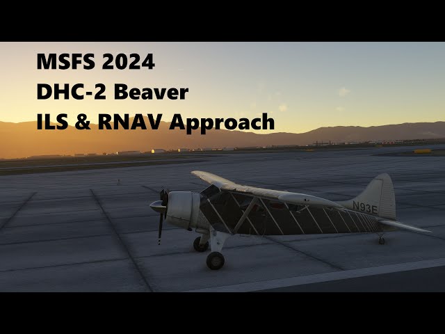 MSFS 2024 De Havilland Canada DHC-2 Flying RNAV and ILS approaches into KCOS