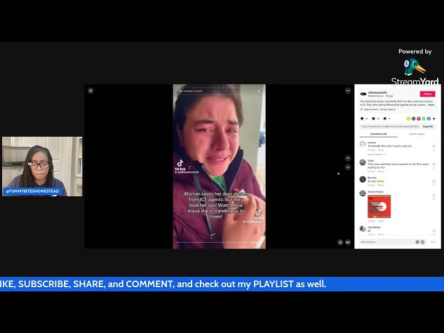 ICE Chased DOOR DASHER into a Woman's House
