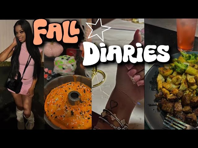 FALL DIARIES 🍂💋| october glow up + learning to do my makeup + going out + more!