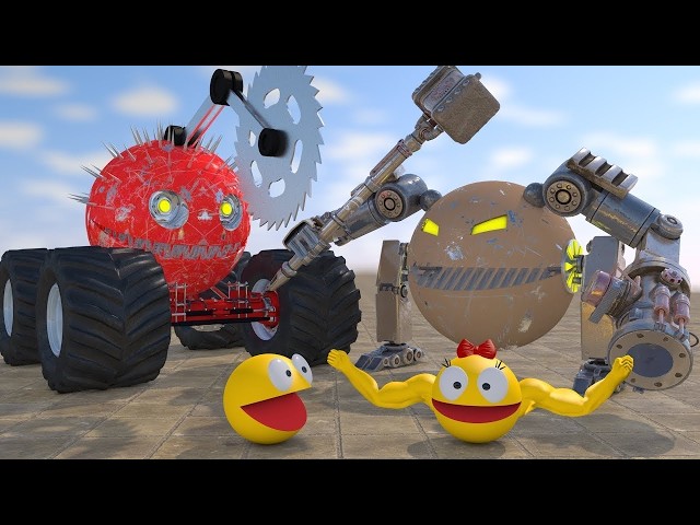 🔴 LIVE | Pac-Man 3D Mutant Showdown: Sci-Fi Robot Animation Highlights 👾