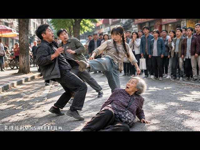Rural girl kick over burly man,save elderly woman!She's CEO's mother!CEO marry girl!