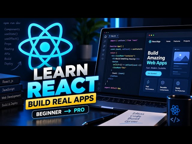 I Learned React in ONE Video - Build Real Web Apps With No Experience (Meta Beginner Course 2026)