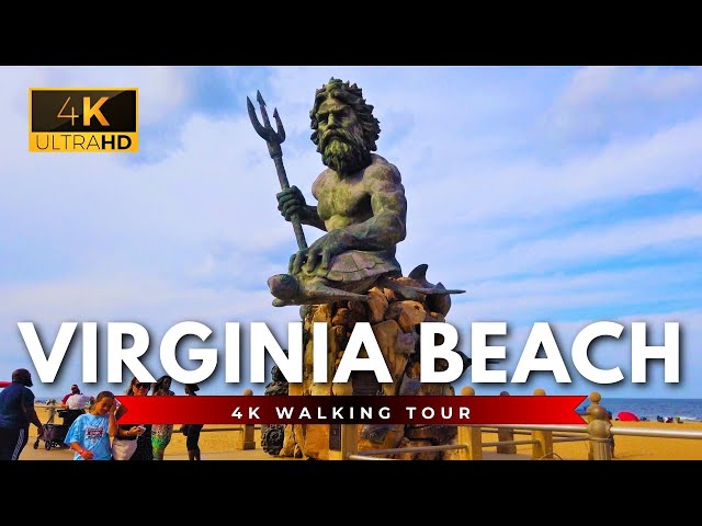 4K Virginia Beach Boardwalk | VA Walking Tour