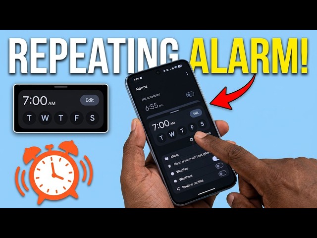 How to Set a Repeating Alarm on Google Pixel