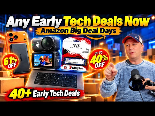 Early Amazon Prime Big Deal Days Tech and Electronics Deals - SSDs, Apple Products, DJI, and More