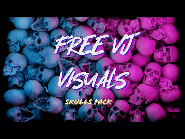 [4K] Free VJ Visuals - Skulls Pack