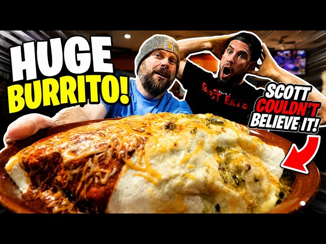 MASSIVE BURRITO CHALLENGE | MANVFOOD | SCOTT EATS | SLAP IN THE FACE IF WE LOSE
