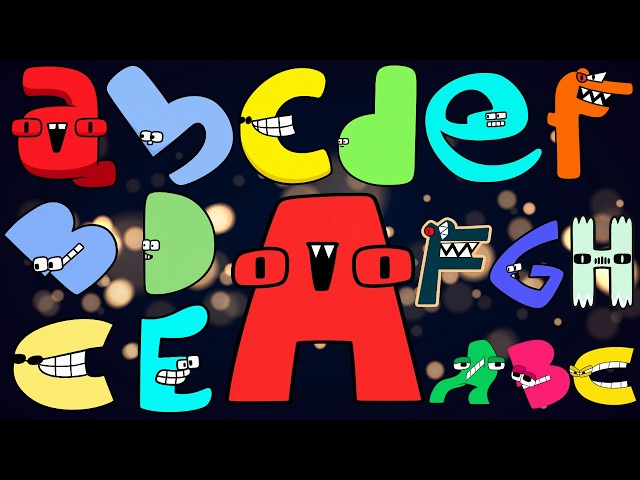 Catchy ABC Songs for Toddlers  Learn A to Z Alphabet Series, Uppercase & Lowercase Monsters & Shapes