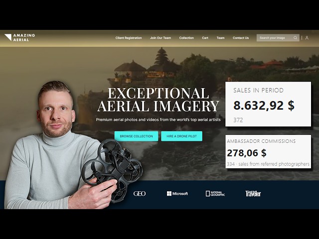 This Drone Stock Agency Made Me $9,080 in Just 8 Months. Amazing Aerial
