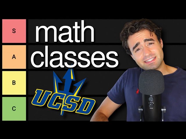 College Math Classes Tier List (UCSD Math)