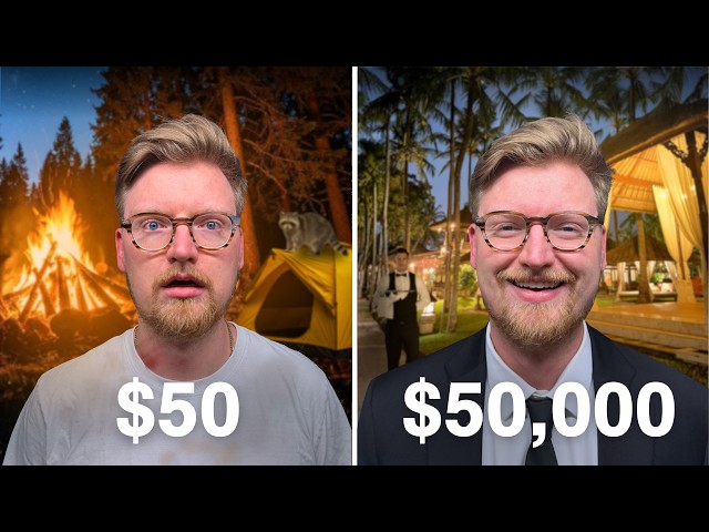 I Tried $50 vs $50,000 Vacations