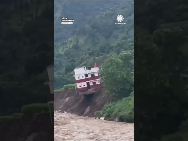 Massive Landslides Swallow Homes in Nepal