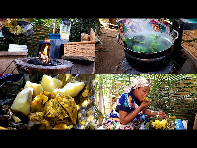 Cameroon Koki in Ghana’s Kitchen Authentic Village Cooking With Sweet Potatoes!