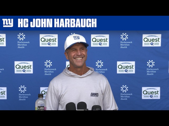 John Harbaugh Previews Week 2 vs. Rams | New York Giants