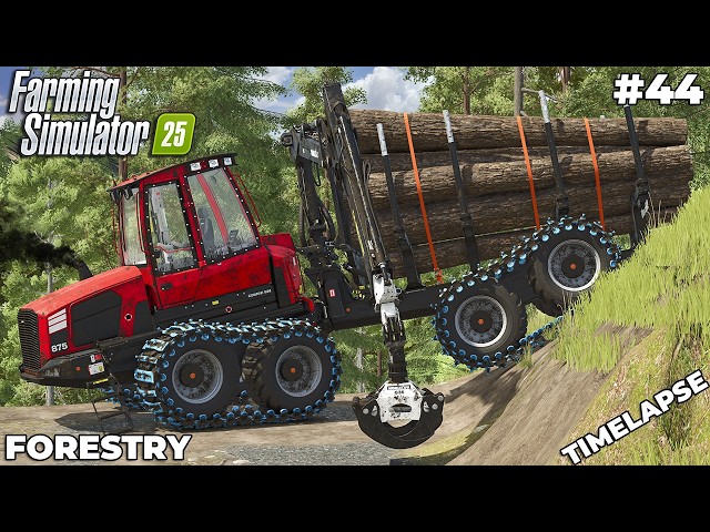 CAN THIS KOMATSU FORWARDER SURVIVE EXTREME FOREST TERRAIN? | FORESTRY | Farming Simulator 25 | EP 44