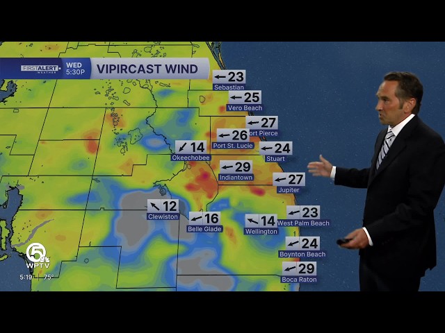 WPTV First Alert Weather forecast for Morning of Monday, Sept. 14, 2026