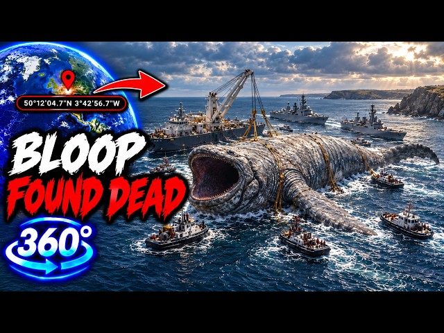 VR 360° | Giant Bloop Sea Monster Found on Google Earth? Navy Salvage Mission!