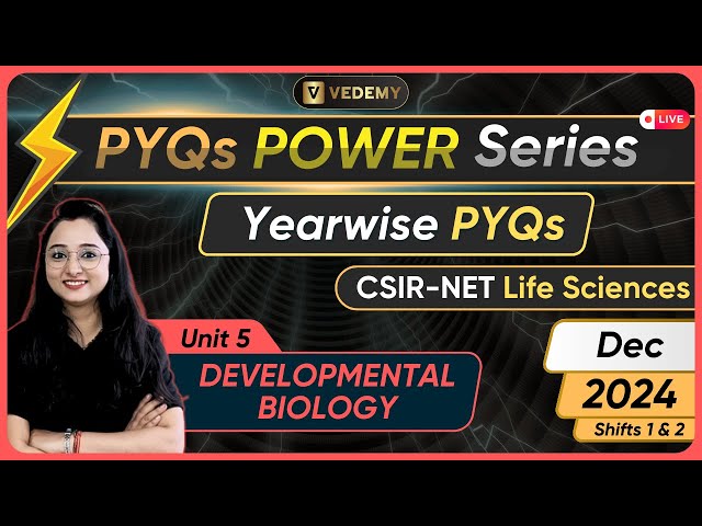 PYQ Power Series | Developmental Biology | Year-wise PYQs | CSIR June 2024 | Jyoti Kumari |