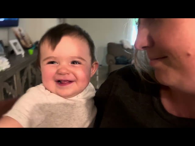 Baby kass won’t let me hug mommy 