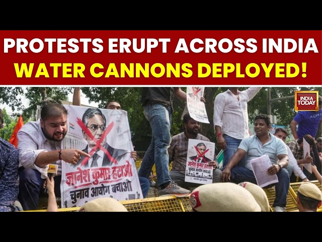 Congress Vs CEC Gyanesh Kumar: Protests Erupt In Delhi, Patna, Jaipur, Srinagar | India Today