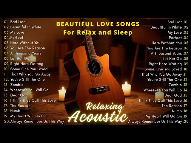 Beautiful Relaxing Music - Guitar Instrumental Love Songs, Sleep Music, Calming Music