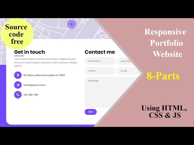 Personal Portfolio website using HTML, CSS and JavaScript (from scratch)  | Part - 8
