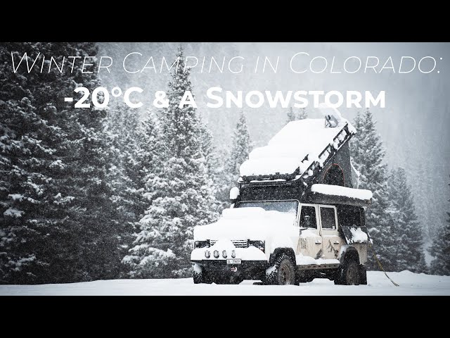 Winter Camping Adventure: Colorado at -20°C
