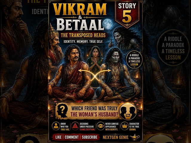 Vikram Betaal  Story 5 The Transposed Heads #genz #leadership #management