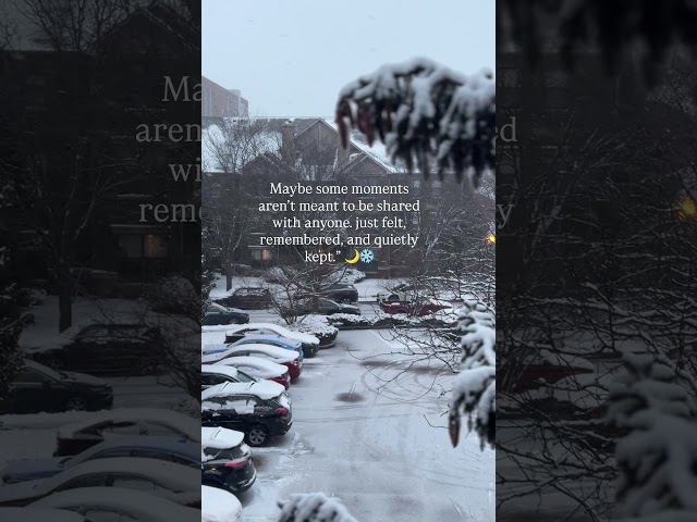 #aesthetic #thoughts #thoughts #peaceful #snow#