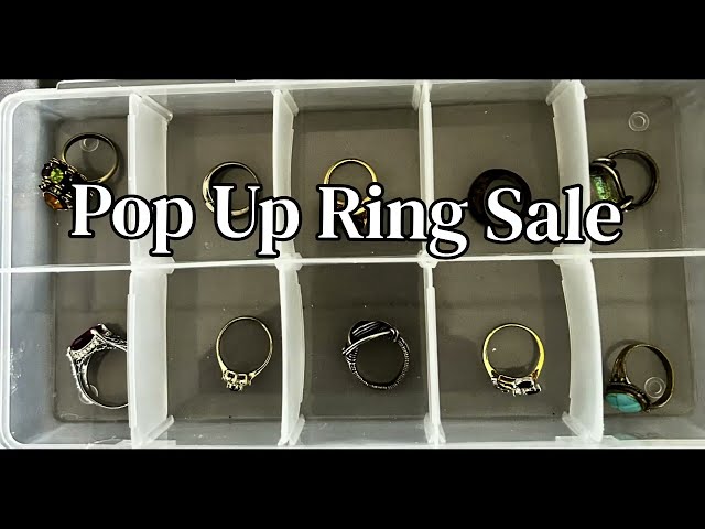 POP UP RING SALE! 👀 #jewelry #rings 