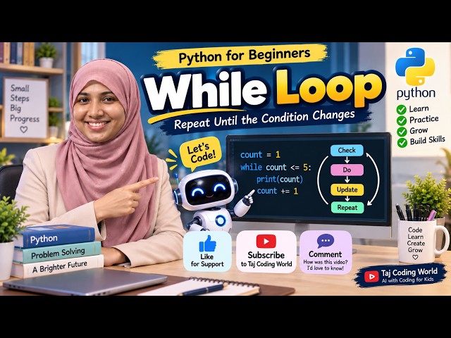 Python While Loop Explained for Beginners | While Loop Tutorial #python #coding