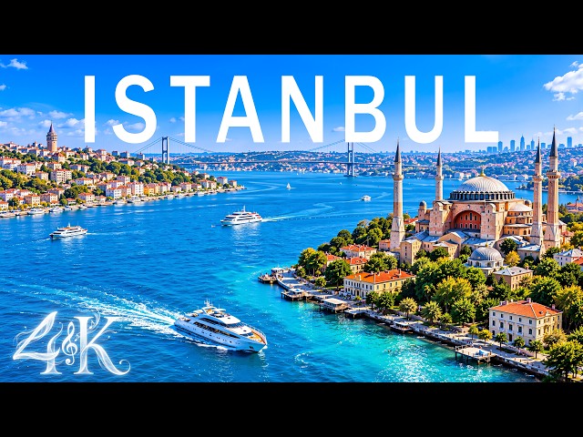 Istanbul 4K 🇹🇷 Bosphorus, Hagia Sophia & Iconic City Views | Deep House Vibes